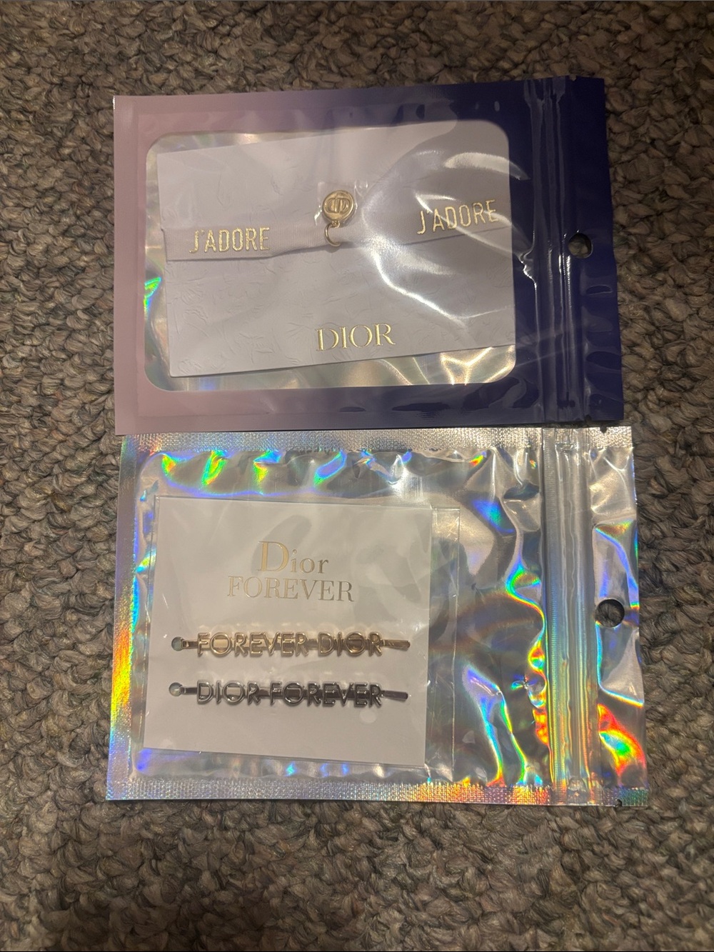 Dior Gold and Silver 'hair set J'adore' bracelet Charm Set